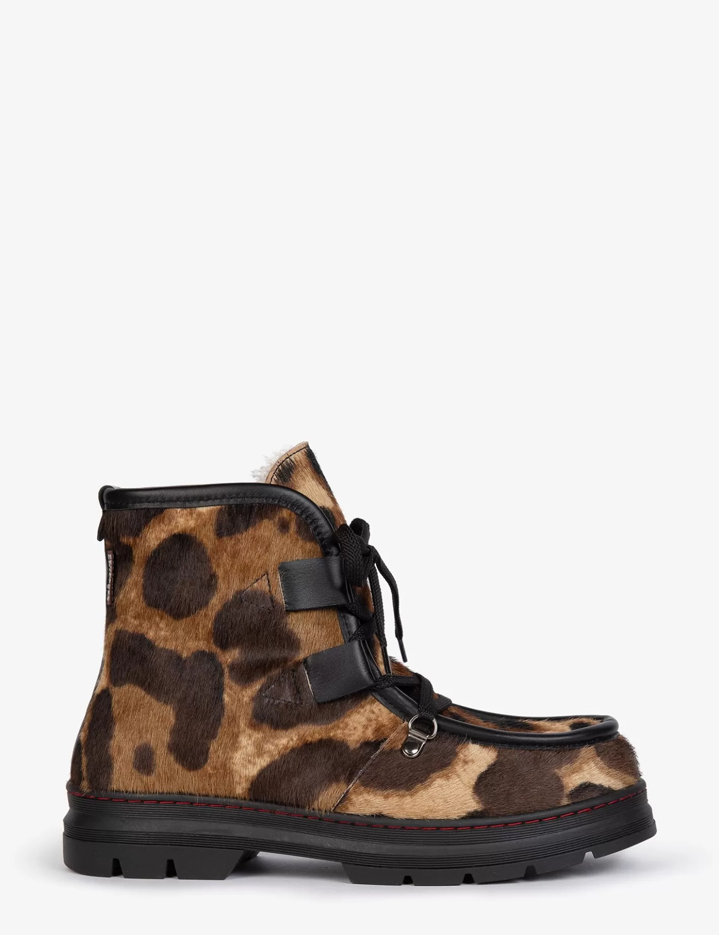 Sale Incredible Tortoiseshell Shearling-Lined Boot Winter Boots | Lace Up Boots