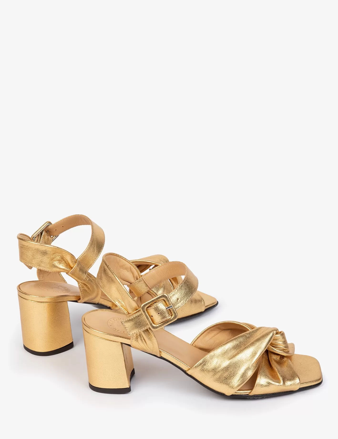 Flash Sale Infinity Metallic Sandal Heeled Shoes | Sandals
