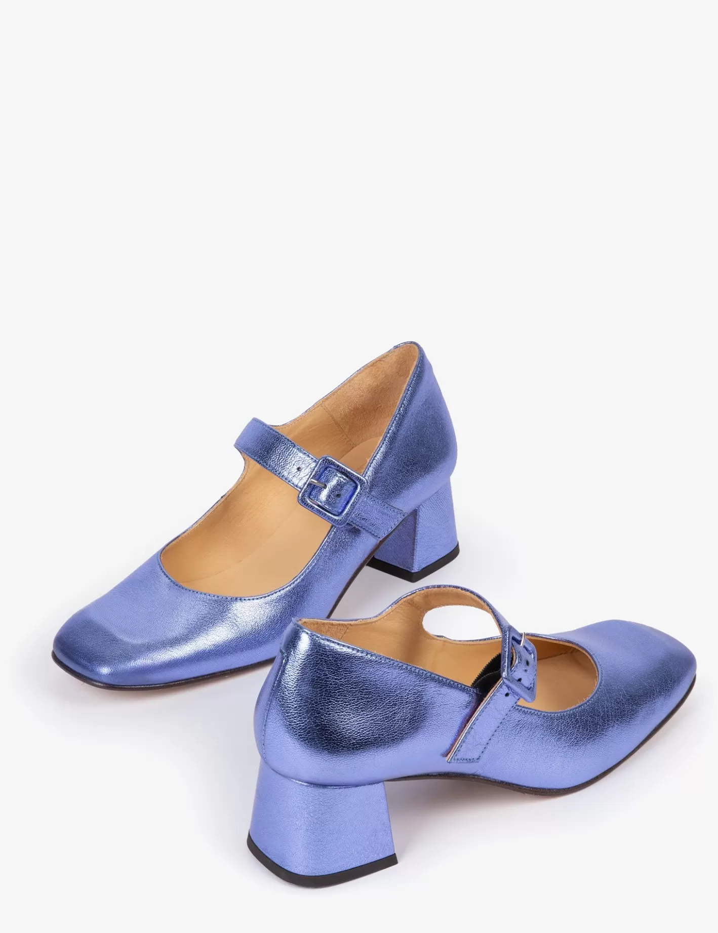 Cheap Mid Mary Jane Leather Shoe Heeled Shoes | Mary Janes